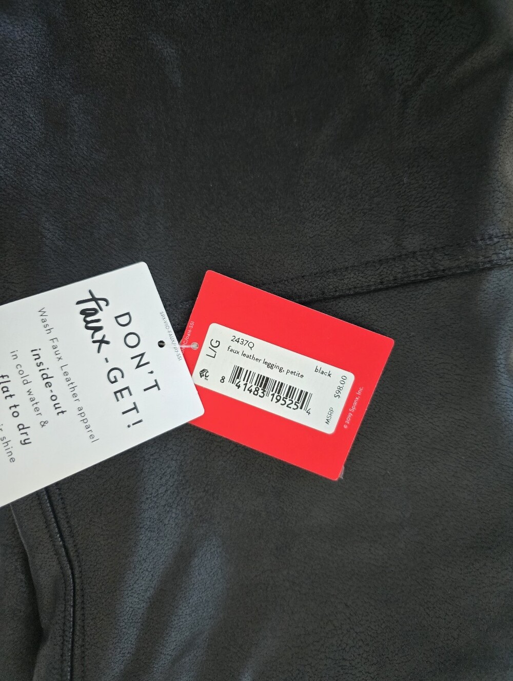 SPANX Faux Leather Leggings - Picture 2 of 2